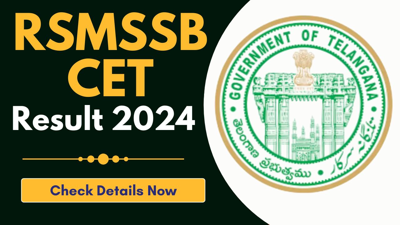 RSMSSB CET Result 2024